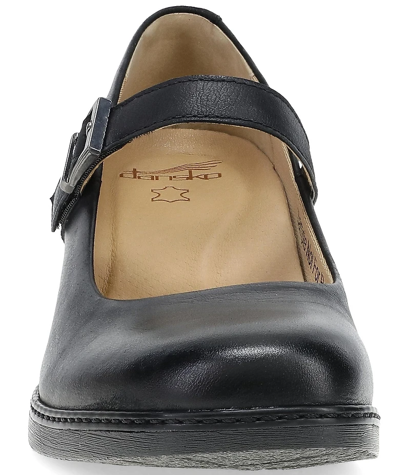 Dansko Marybeth Leather Block Heel Mary Jane Pumps