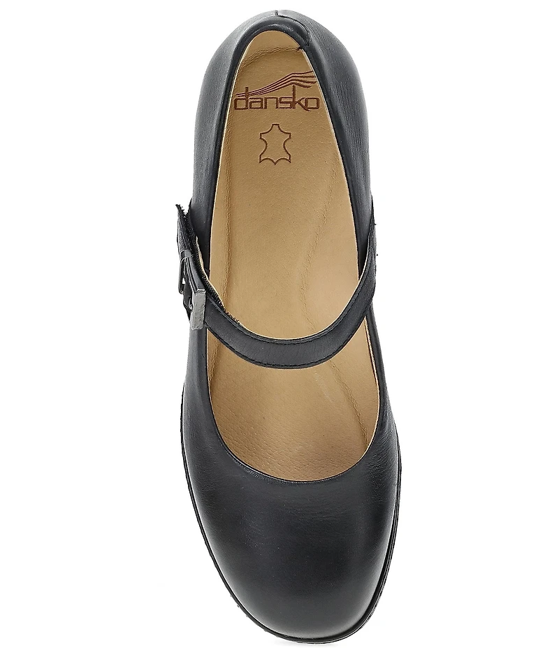 Dansko Marybeth Leather Block Heel Mary Jane Pumps