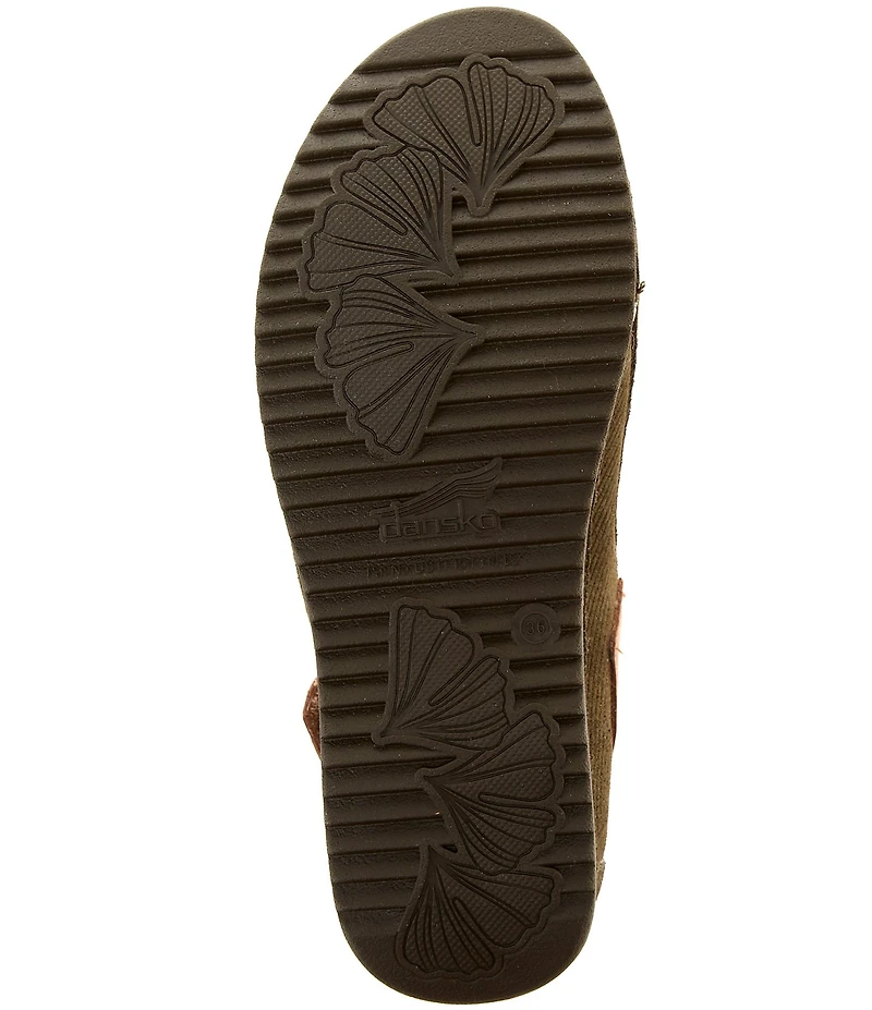 Dansko Merrin Ribbed Suede Slingback Clogs