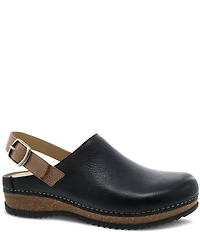 Dansko Merrin Leather Slingback Strap Clogs
