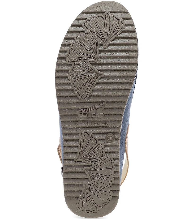 Dansko Merrin Suede Slingback Strap Clogs