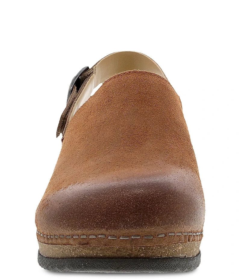 Dansko Merrin Suede Slingback Strap Clogs