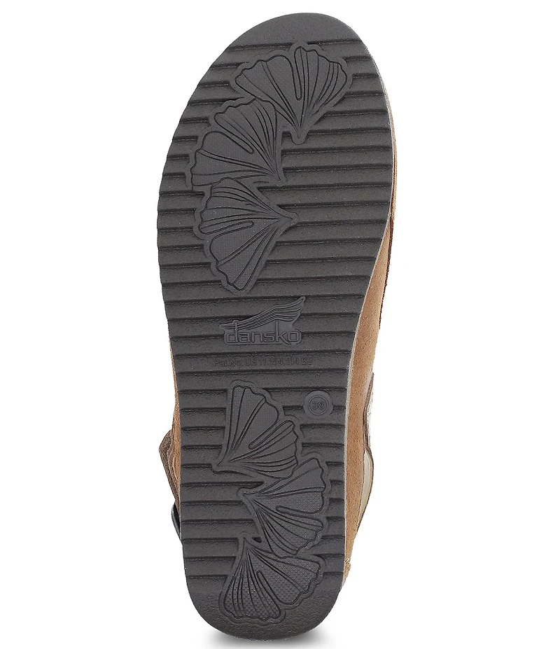 Dansko Merrin Suede Slingback Strap Clogs