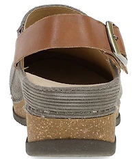 Dansko Merrin Suede Slingback Strap Clogs