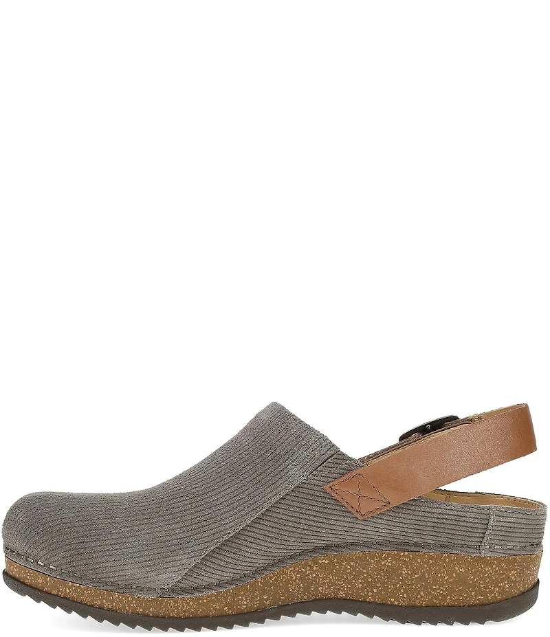 Dansko Merrin Textured Suede Slingback Strap Clogs