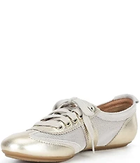 Dansko Milana Metallic Leather and Mesh Sneakers