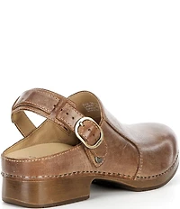 Dansko Millie Leather Swivel Strap Convertible Clogs