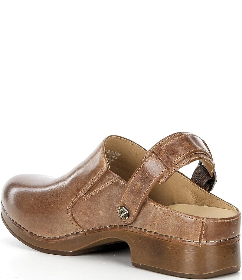 Dansko Millie Leather Swivel Strap Convertible Clogs