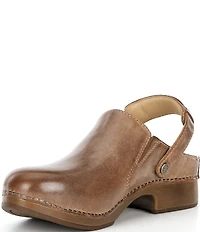 Dansko Millie Leather Swivel Strap Convertible Clogs
