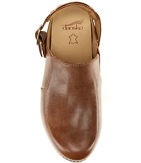 Dansko Millie Leather Swivel Strap Convertible Clogs