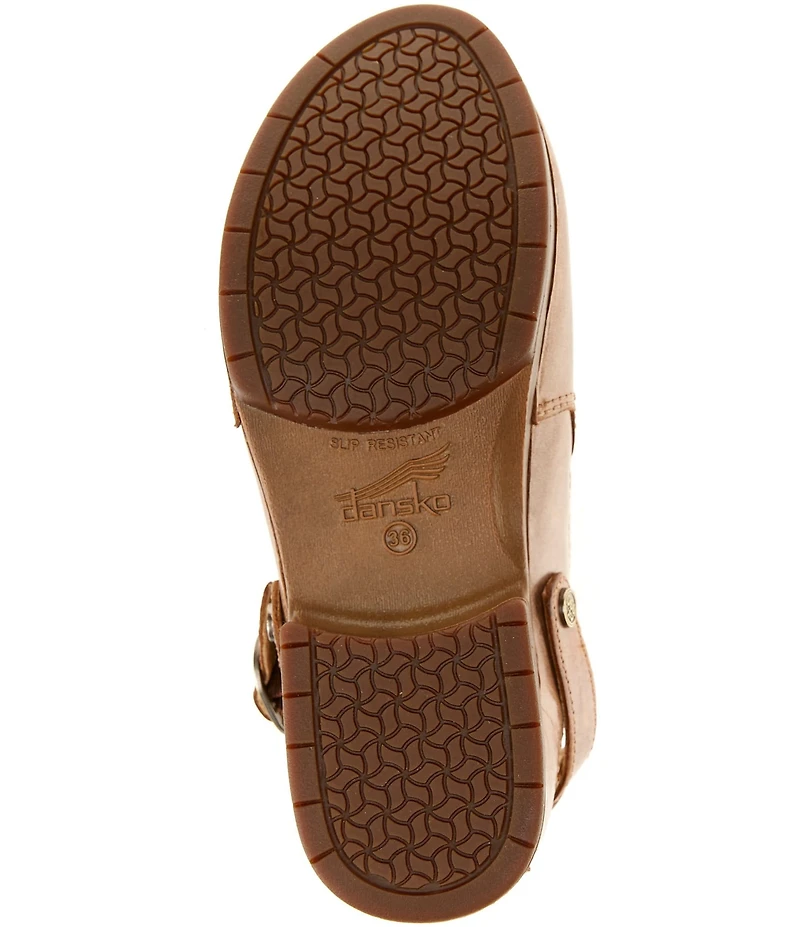 Dansko Millie Leather Swivel Strap Convertible Clogs