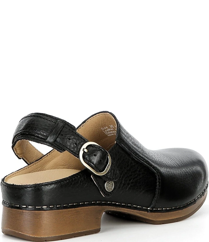 Dansko Millie Leather Swivel Strap Convertible Clogs