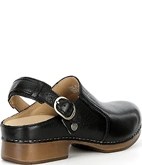 Dansko Millie Leather Swivel Strap Convertible Clogs