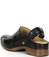 Dansko Millie Leather Swivel Strap Convertible Clogs