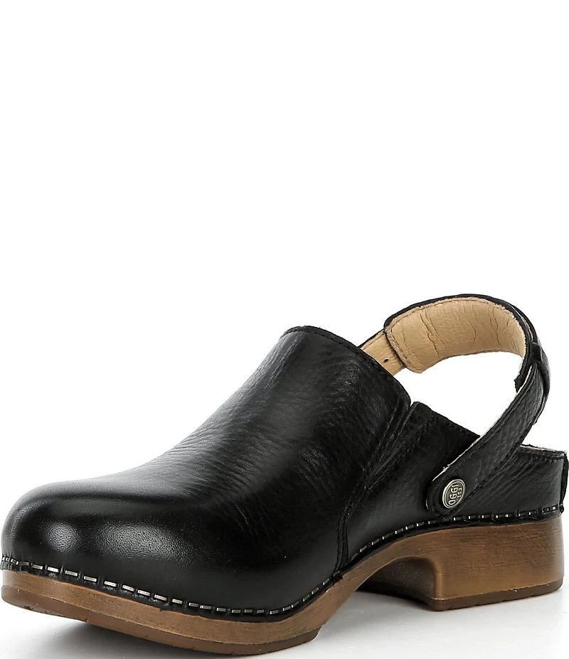 Dansko Millie Leather Swivel Strap Convertible Clogs