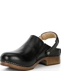 Dansko Millie Leather Swivel Strap Convertible Clogs