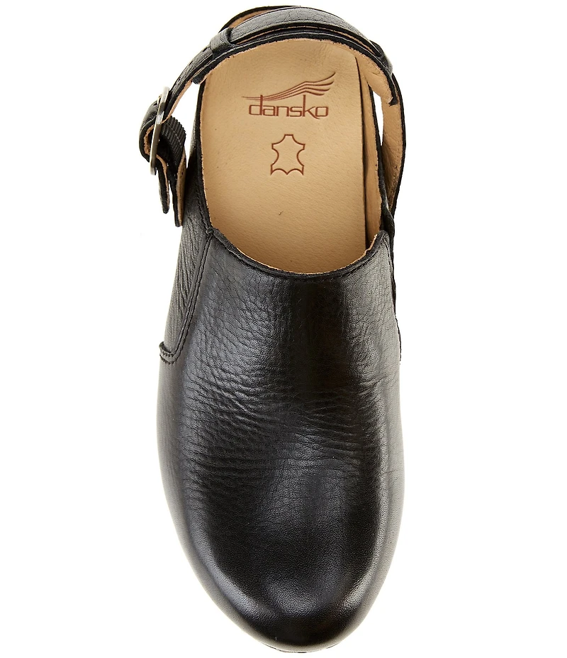 Dansko Millie Leather Swivel Strap Convertible Clogs