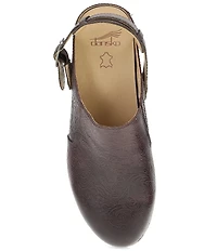 Dansko Millie Leather Swivel Strap Convertible Clogs