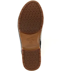 Dansko Monique Leather and Suede Buckle Hardware Booties