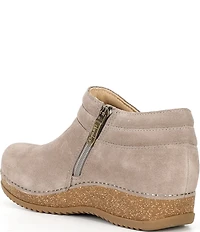 Dansko Muriel Suede Zip Wedge Shooties