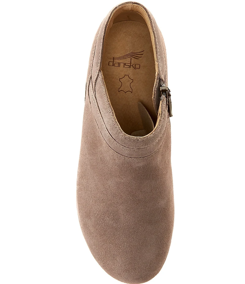 Dansko Muriel Suede Zip Wedge Shooties