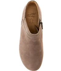 Dansko Muriel Suede Zip Wedge Shooties