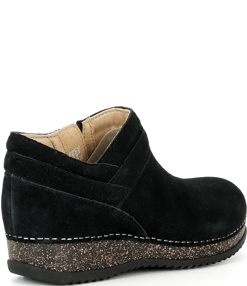Dansko Muriel Suede Zip Wedge Shooties