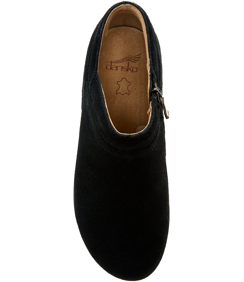 Dansko Muriel Suede Zip Wedge Shooties
