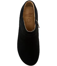 Dansko Muriel Suede Zip Wedge Shooties