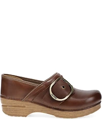 Dansko Pearson Leather Buckle Hardware Clogs