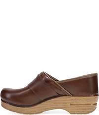 Dansko Pearson Leather Buckle Hardware Clogs