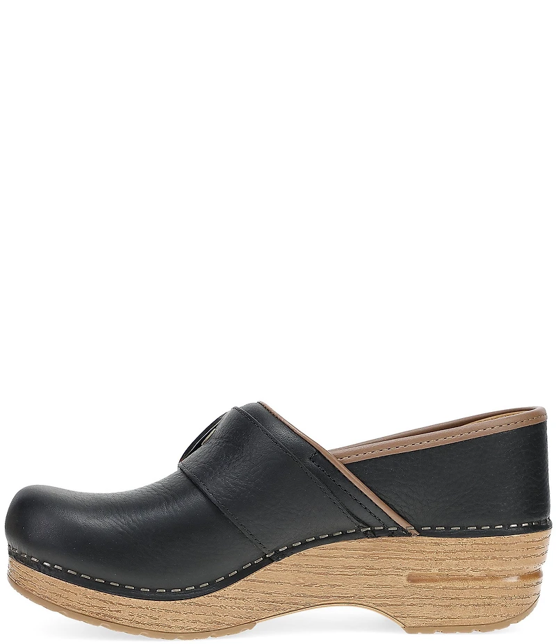 Dansko Pearson Leather Buckle Hardware Clogs