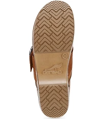 Dansko Pearson Leather Buckle Hardware Clogs