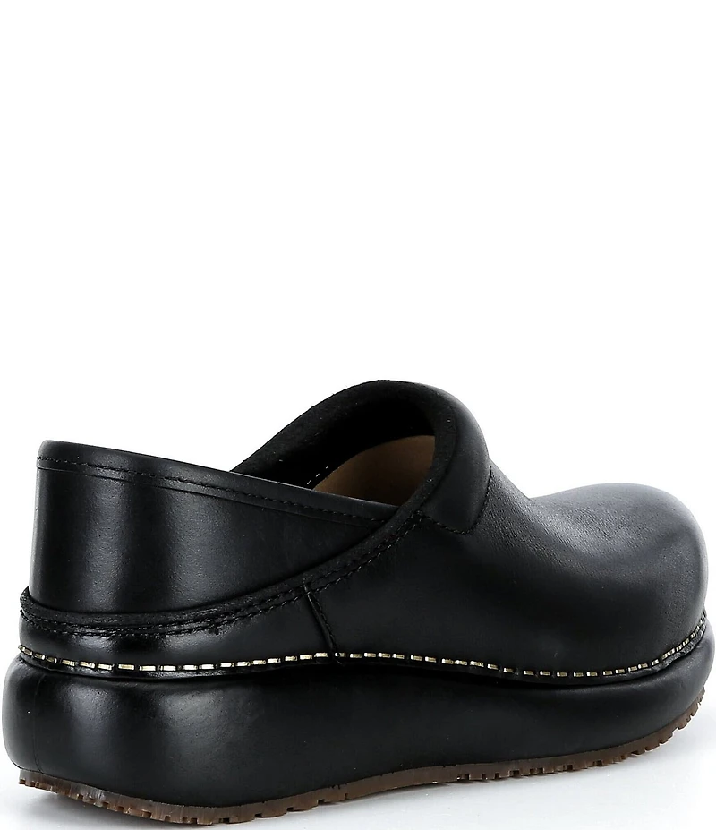Dansko Platform Pro Leather Clogs