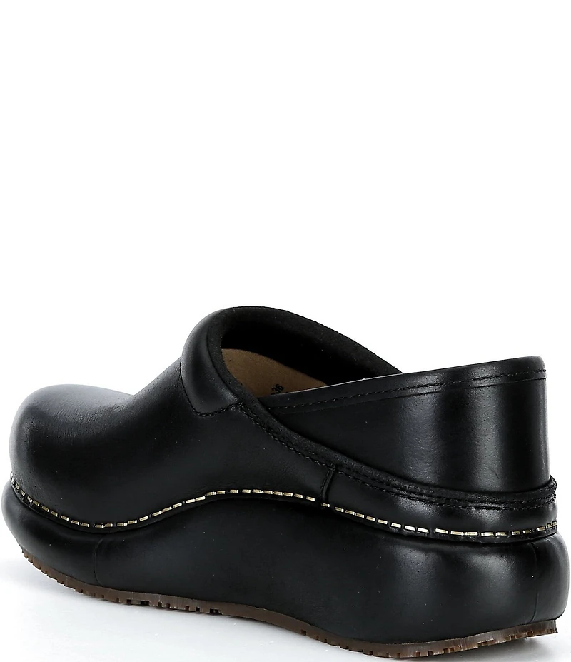 Dansko Platform Pro Leather Clogs