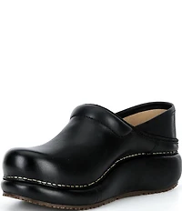 Dansko Platform Pro Leather Clogs