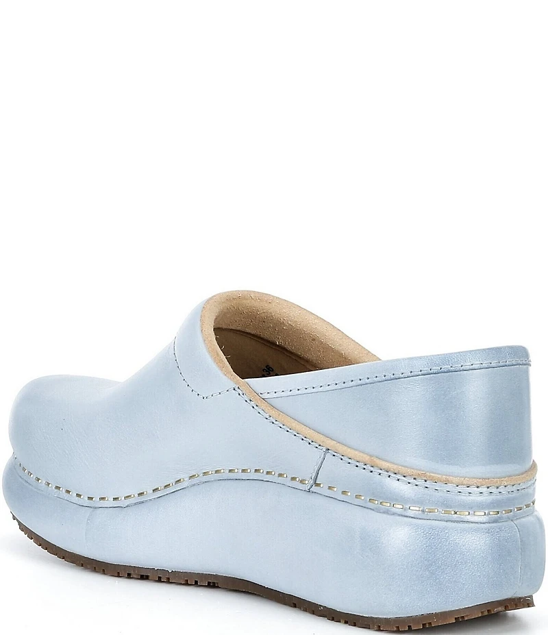 Dansko Platform Pro Leather Clogs