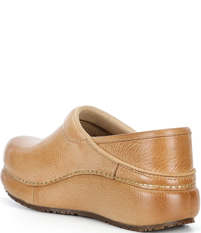 Dansko Platform Pro Leather Clogs