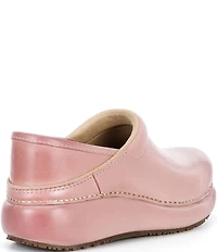 Dansko Platform Pro Leather Clogs