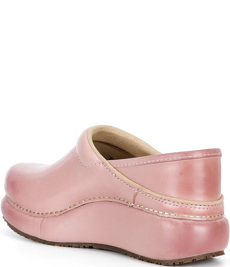 Dansko Platform Pro Leather Clogs