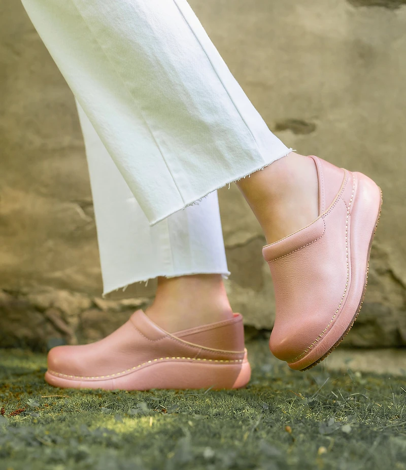 Dansko Platform Pro Leather Clogs