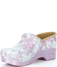 Dansko Professional Candy Sky Leather Clogs