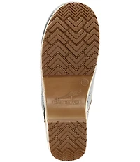 Dansko Professional Metallic Leather Clogs