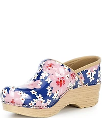 Dansko Professional Floral Patent Leather Clogs