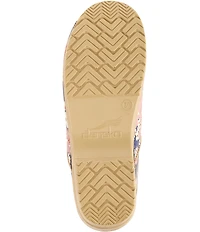 Dansko Professional Floral Patent Leather Clogs