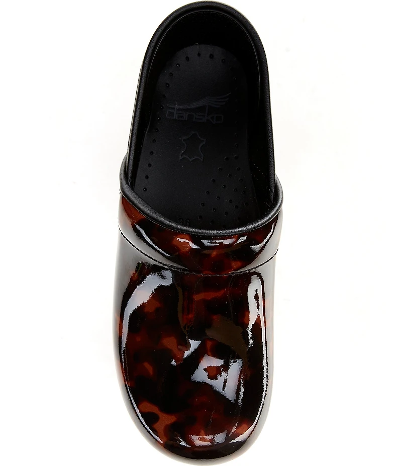 Dansko Professional Tortoise Patent Leather Clogs