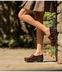 Dansko Professional Tortoise Patent Leather Clogs