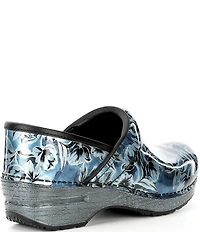 Dansko Professional Vine Print Patent Leather Clogs