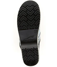 Dansko Professional Vine Print Patent Leather Clogs