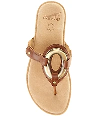 Dansko Rosalia Leather Hardware Thong Sandals